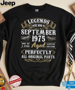 September 1975 47th Birthday Gift 47 Year Old Men Women T Shirt