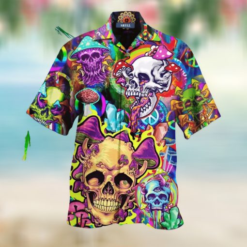 Skull Mushroom Hawaiian Shirt