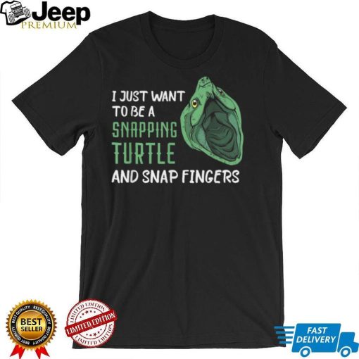Snapping Turtle Snap Fingers Aligator Snapping Turtle T Shirt