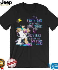 Snoopy im a christian im not perfect i make mistakes i mess up but gods grace is bigger my sins