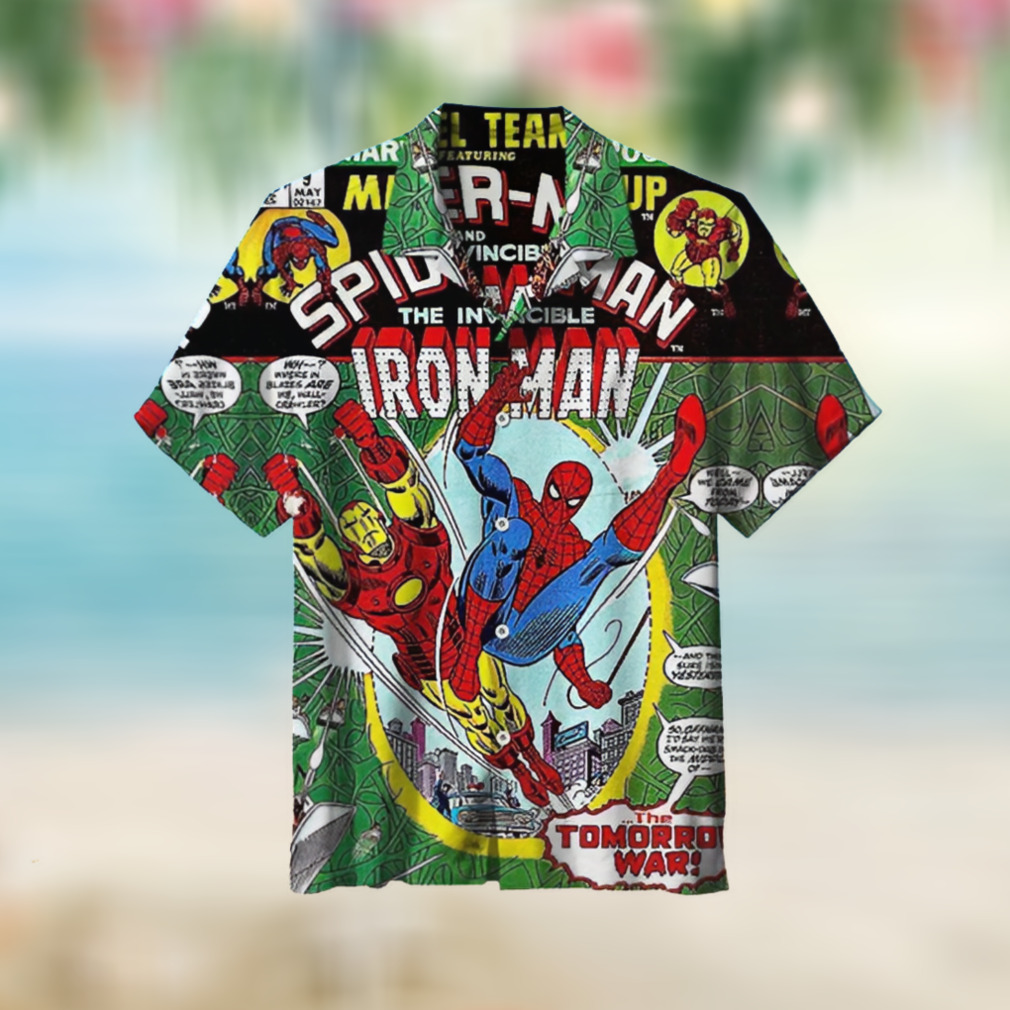 Spider Man Iron Man For Beer Hawaii Shirt