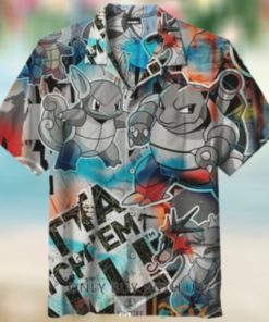 Squirtle Evolution Graffiti Hawaii Shirt removebg preview