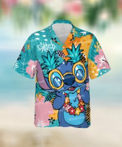 Stitch And Swim Trunk With Mickey Mousedisney Trip Summer Disney Hawaii Shirt