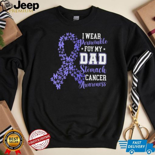 Stomach cancer awareness I wear Periwinkle For Dad T Shirt