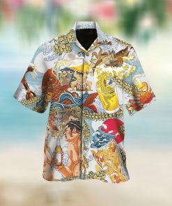 Psychedelic Skull Pattern For Button Down Aloha Colorful Hawaii Shirt