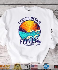 Sunset Beach Retro Cancun Mexico Family Vacation T Shirt