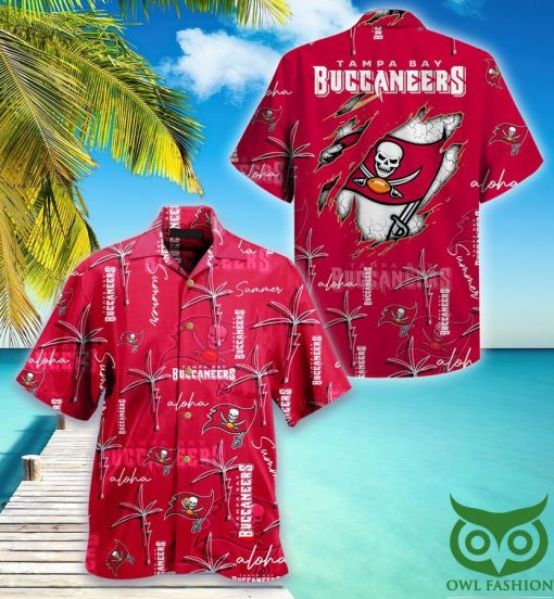Tampa Bay Buccaneers NFL Palm On Elie Hawaiian Shirt