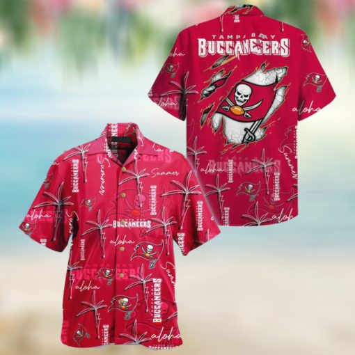 Tampa Bay Buccaneers NFL Palm On Elie Hawaiian Shirt