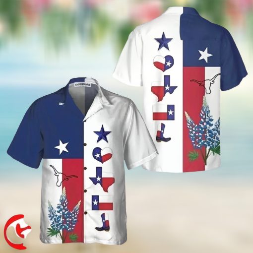 Texas Pride Hawaiian Shirt  Unique Texas Shirt  Gift For Texas Lovers  Animal Lovers Aloha Shirt