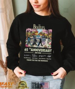 Thank You For The Memories The Beatles 62nd Anniversary 1960 2022 Shirt