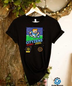 The Cityzens 8 Bit football soccer Video game Superbia in Proelio shirt