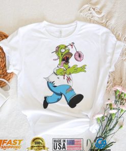 The Simpsons Treehouse of Horror Homer Zombie Donut Head Halloween Shirt