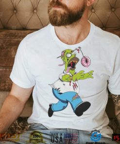 The Simpsons Treehouse of Horror Homer Zombie Donut Head Halloween Shirt