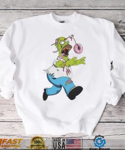 The Simpsons Treehouse of Horror Homer Zombie Donut Head Halloween Shirt