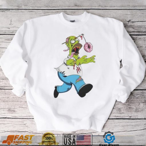 The Simpsons Treehouse of Horror Homer Zombie Donut Head Halloween Shirt