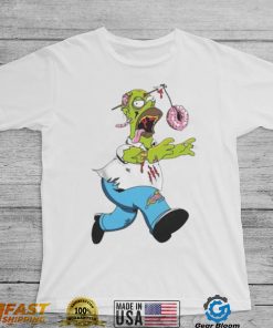 The Simpsons Treehouse of Horror Homer Zombie Donut Head Halloween Shirt