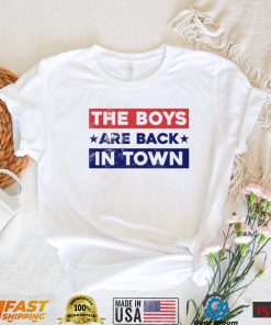 The boys are back flag shirt