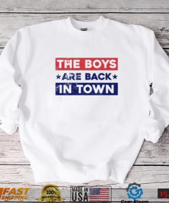 The boys are back flag shirt