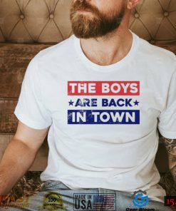 The boys are back flag shirt