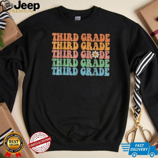 Third Grade Teacher Retro 3rd Grade Teacher Funny Boy Girl T Shirt