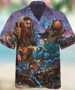 We Drink With Friend Bear Design For Lovers Aloha Button Down Beer Hawaii Shirt