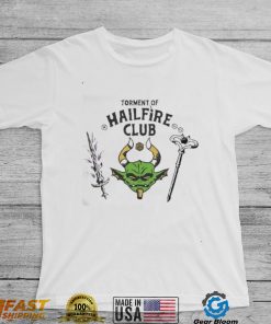 Torment of hailfire club demon sword and staff t shirt