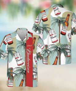 Tropical Coconut Tree Budweiser Hawaiian Shirt