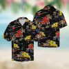 Trucker Vacation Hawaiian Graphic Print Short Sleeve Hawaiian Shirt
