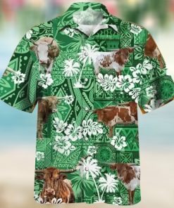 Tx Longhorn Tribal Pattern Hawaiian Shirt, Best Hawaiian Shirt 2