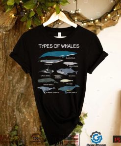 Types Of Whales Cute Ocean Mammals Dolphins Educational T Shirt
