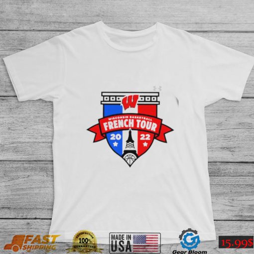 Under Armour Wisconsin Badgers basketball French Tour 2022 logo shirt