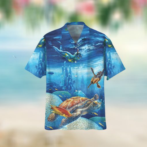 Underwater Life Turtle For Turtle Aloha Hawaii Shirt