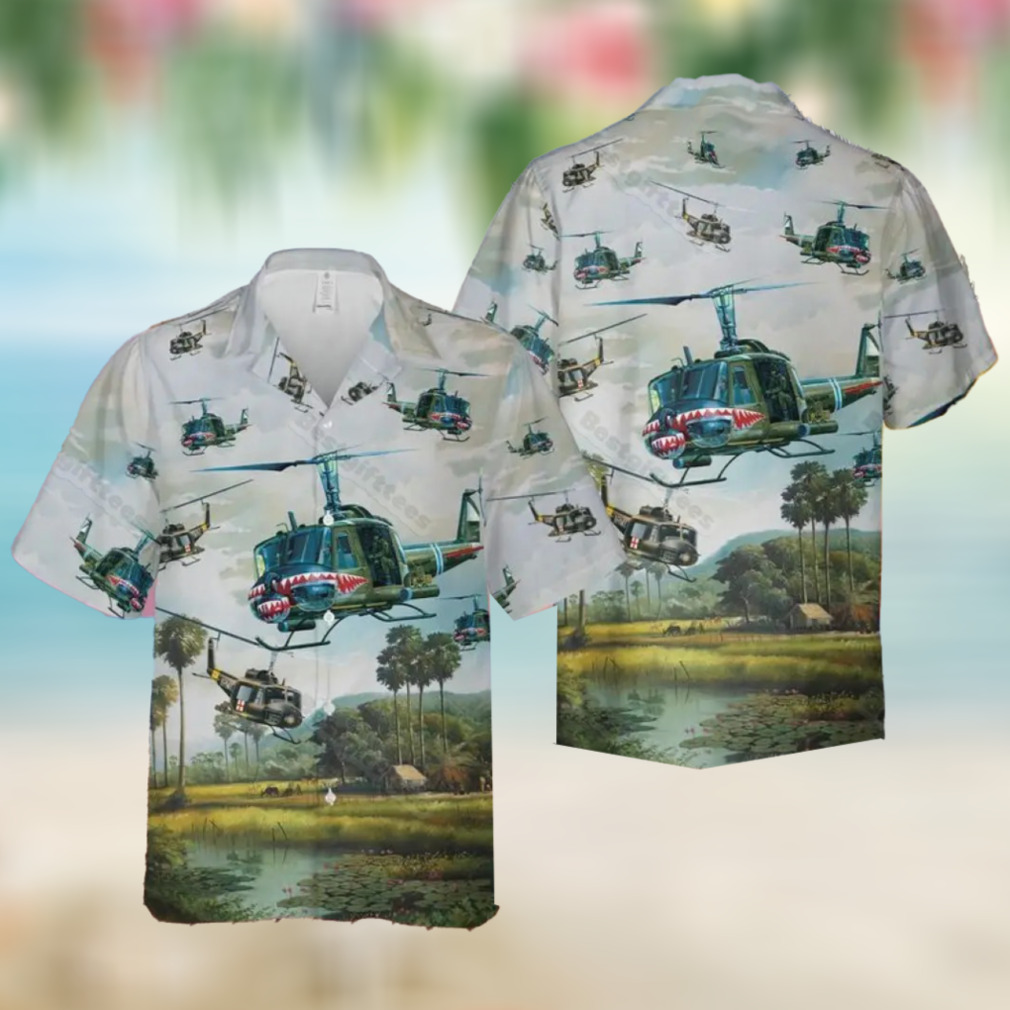Us Army Uh 1 Iroquois Huey Hawaiian Shirt