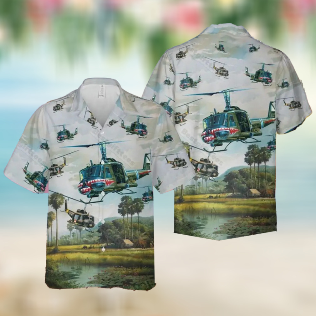 Us Army Uh 1 Iroquois Huey Hawaiian Shirt - teejeep