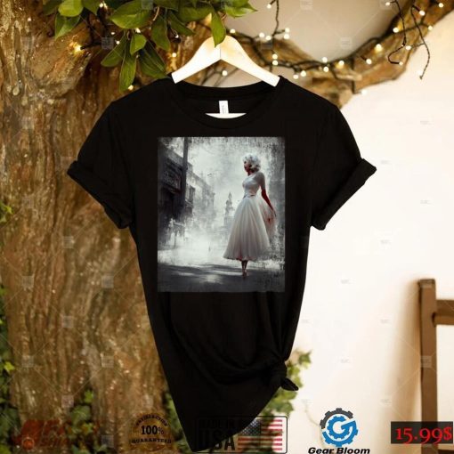 Vampire Marylin Vintage Horror Halloween Art Retro Movies T Shirt