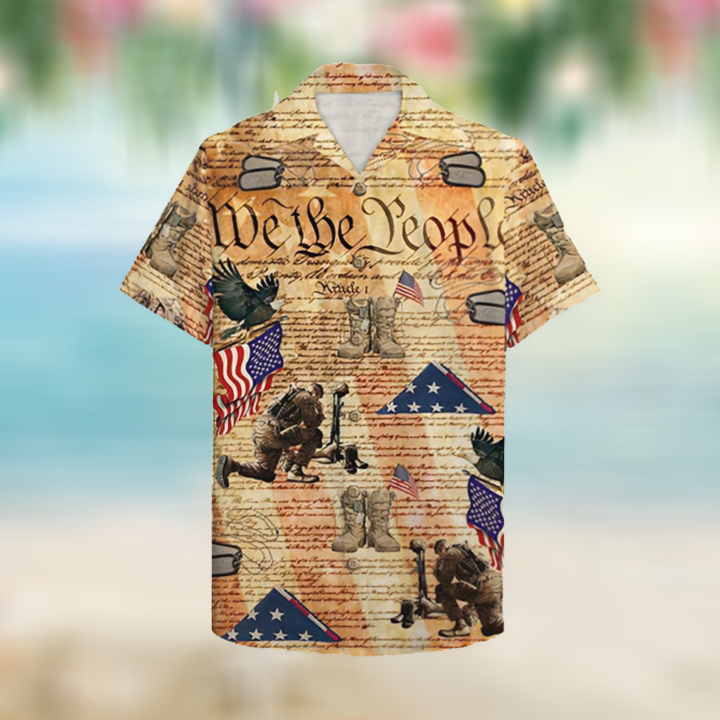 Veteran We The People American Flag For Independence Day 4th Of July For Soldier Veteran Hawaii Shirt