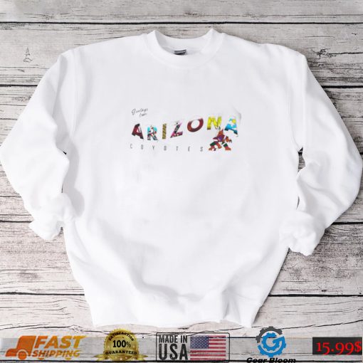 Arizona Coyotes Erin Andrews greetings from muscle 2022 shirt