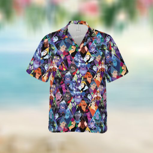 Villains Aloha Summer Trip Family Outfits Disney Hawaii Shirt