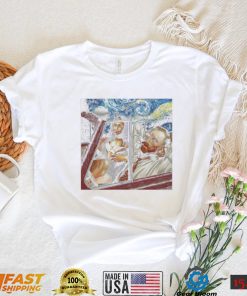 Vincent Van Gogh Mona Lisa Mashup shirt