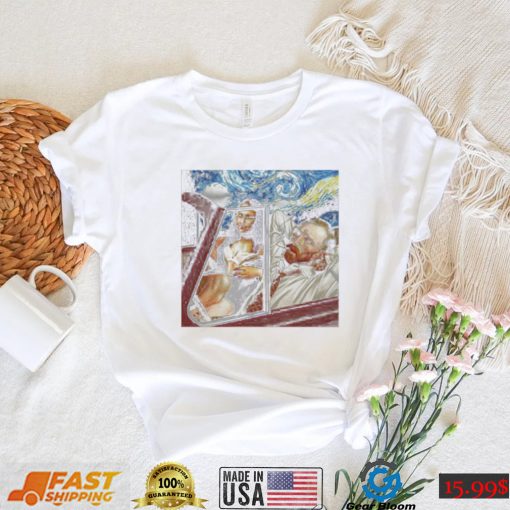 Vincent Van Gogh Mona Lisa Mashup shirt