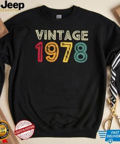 Vintage 1978 45 Years Old Boys And Girls 45th Birthday T Shirt