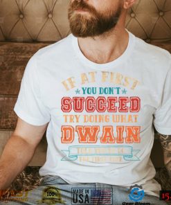 Vintage Dwain Gift Name Personalized Birthday Christmas T Shirt