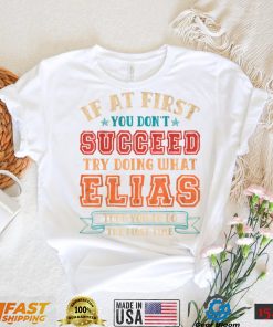 Vintage Elias Gift Name Personalized Birthday Christmas T Shirt