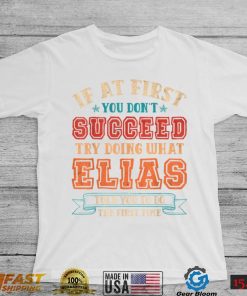 Vintage Elias Gift Name Personalized Birthday Christmas T Shirt