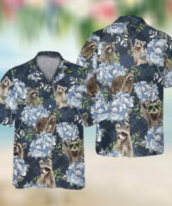 Vintage Raccoon Hawaiian Shirt removebg preview