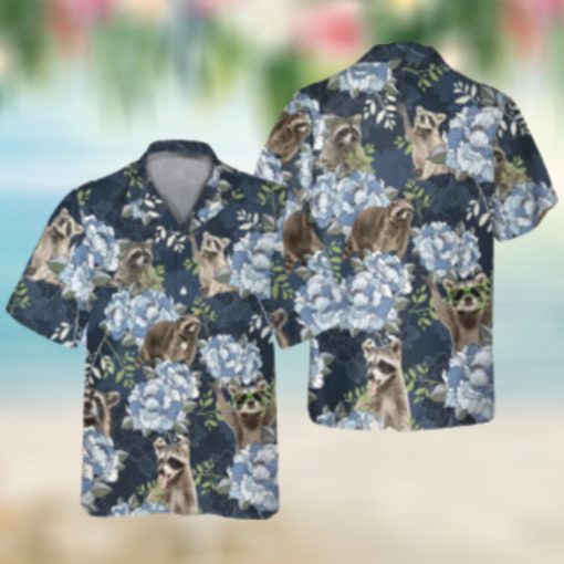 Vintage Raccoon Hawaiian Shirt removebg preview