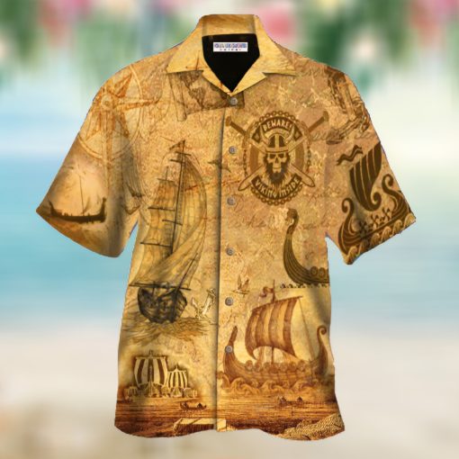 Vintage Sailing Boat Viking Ships Hawaiian Shirt