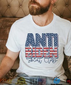 Vintage US Flag Anti Biden Social Club Conservative Patriotic Shirt