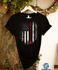 Vintage USA Red White Archery Arrow American Flag T Shirt