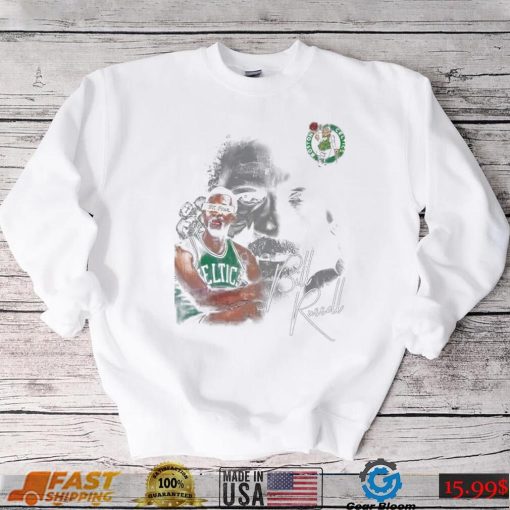 Vintage+NBA+Legend+Bill+Russell+Signature+Rip+T Shirt tXJDs